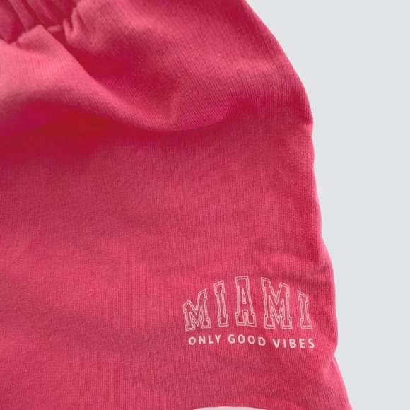 NWOT Tex Cotton Girls Pink Dolphin Elastic Waist Drawstring Closure Size 5-6 - Picture 4 of 6